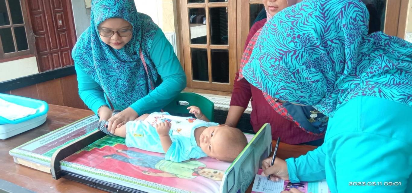 Kegiatan Posyandu balita di Lima Puluh Kota